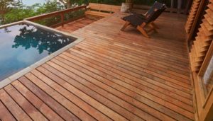 Wood deck